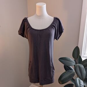 00s Express Charcoal Short Sleeve Top